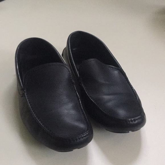 Black Leather Prada Shoes Men
